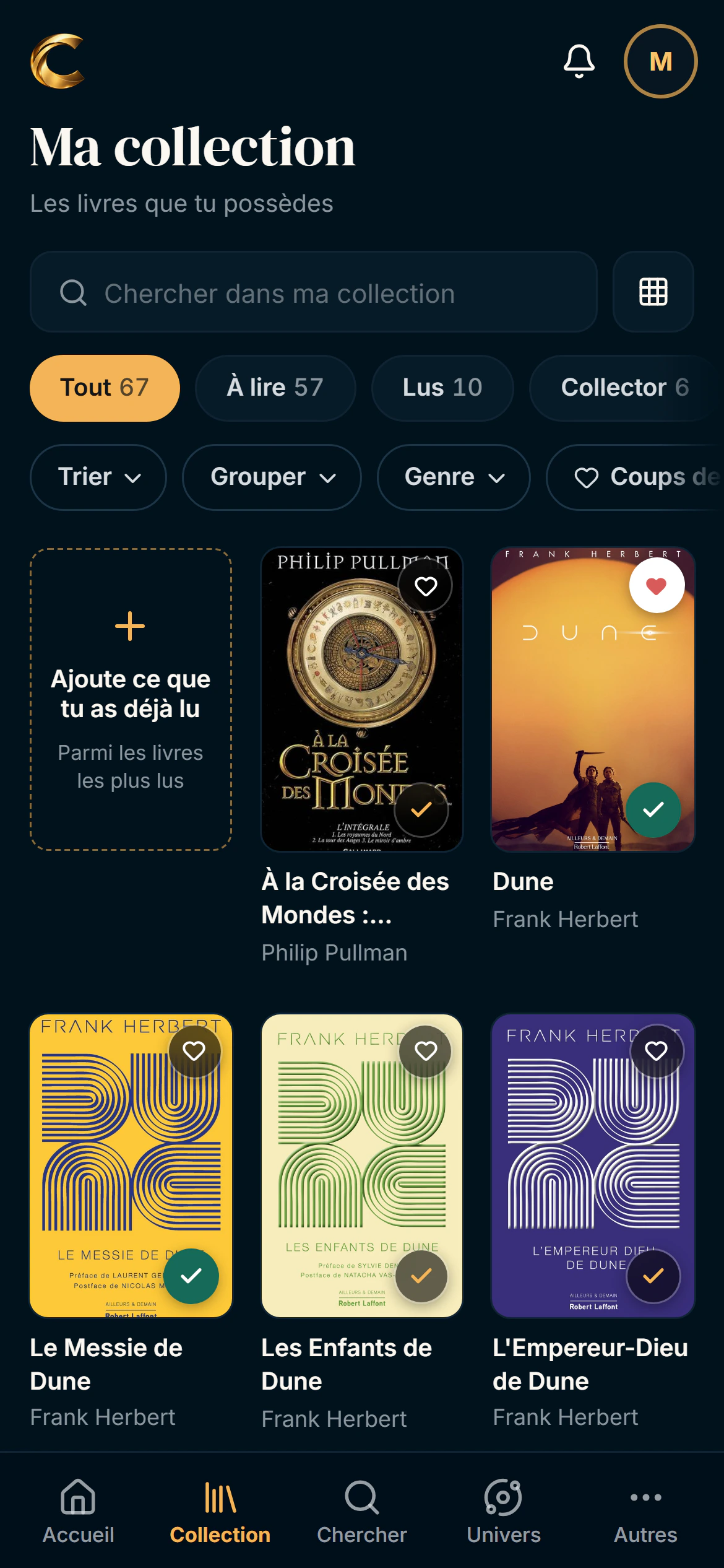 Codex sur téléphone : la même collection, dans la poche